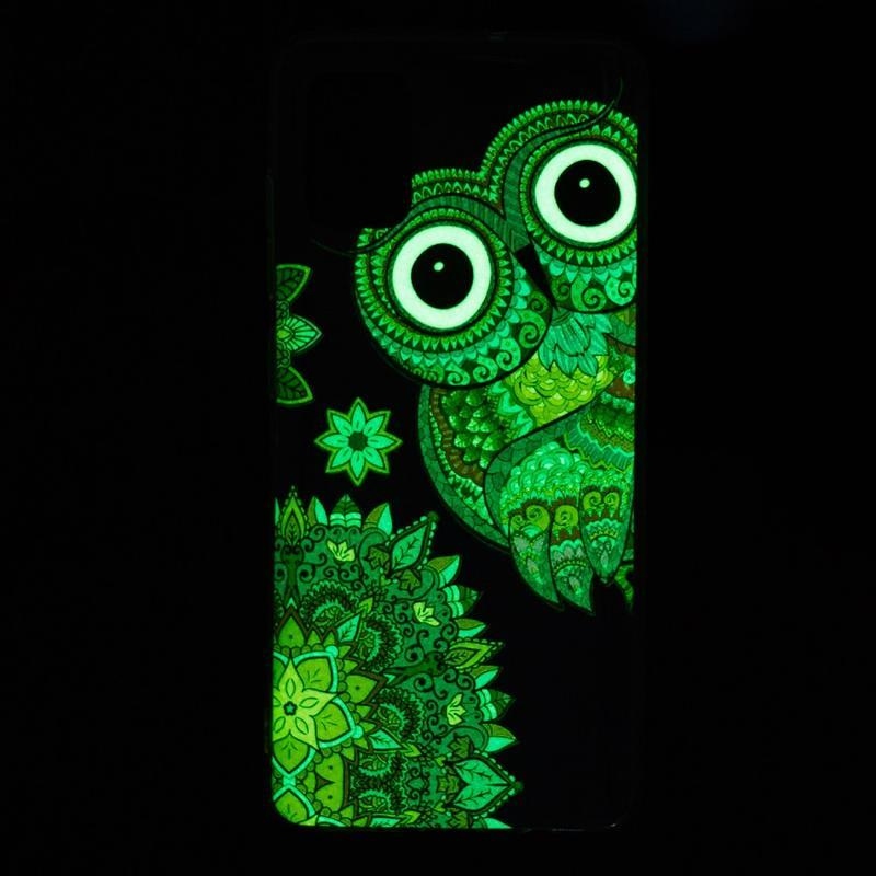 Noctilucent gelový obal pro mobil Samsung Galaxy A51 5G - sova