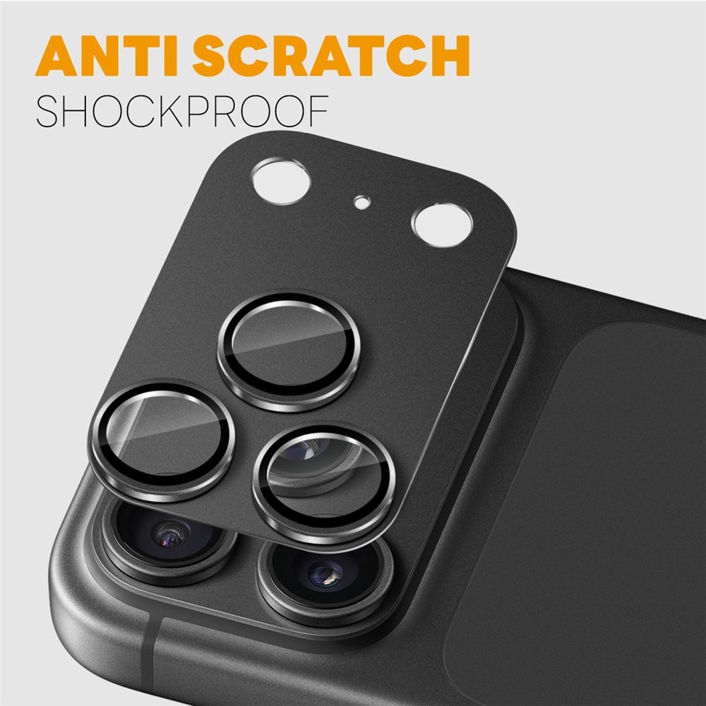 NORTHJO sklo čočky fotoaparátu na mobil iPhone 18 Pro Max - černé