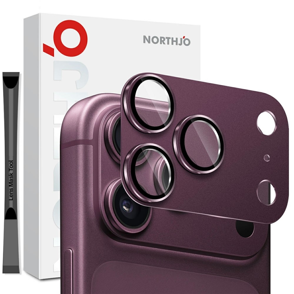 NORTHJO sklo čočky fotoaparátu na mobil iPhone 18 Pro Max - fialové