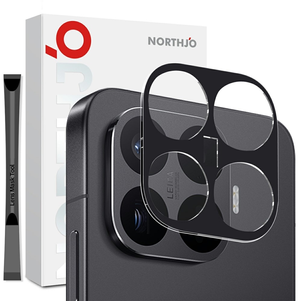 NORTHJO sklo čočky fotoaparátu na mobil Xiaomi 17T Pro - černé