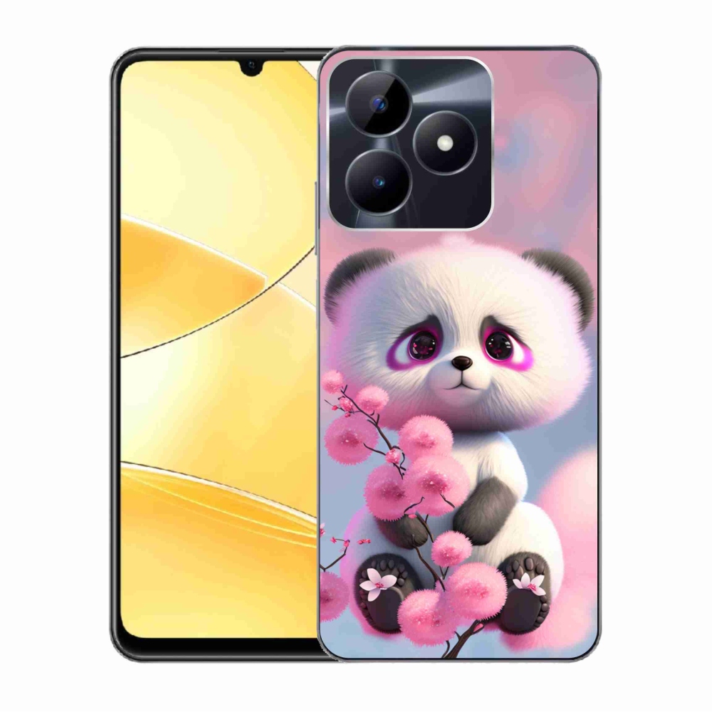 Gelový kryt mmCase na Realme C51/C53 - roztomilá panda 1