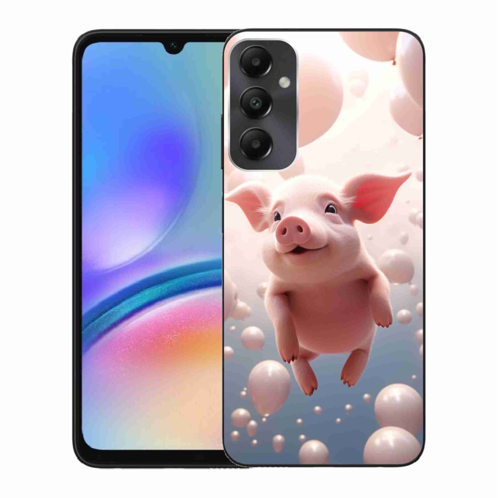 Gelový kryt mmCase na Samsung Galaxy A05s - prasátko s balónky