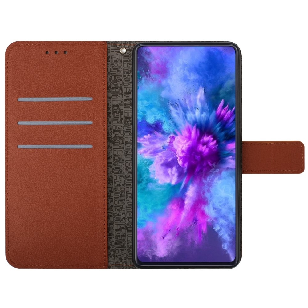 Folio knížkové pouzdro na Xiaomi Redmi A5 (173.45x79.35x8.45mm) - hnědé