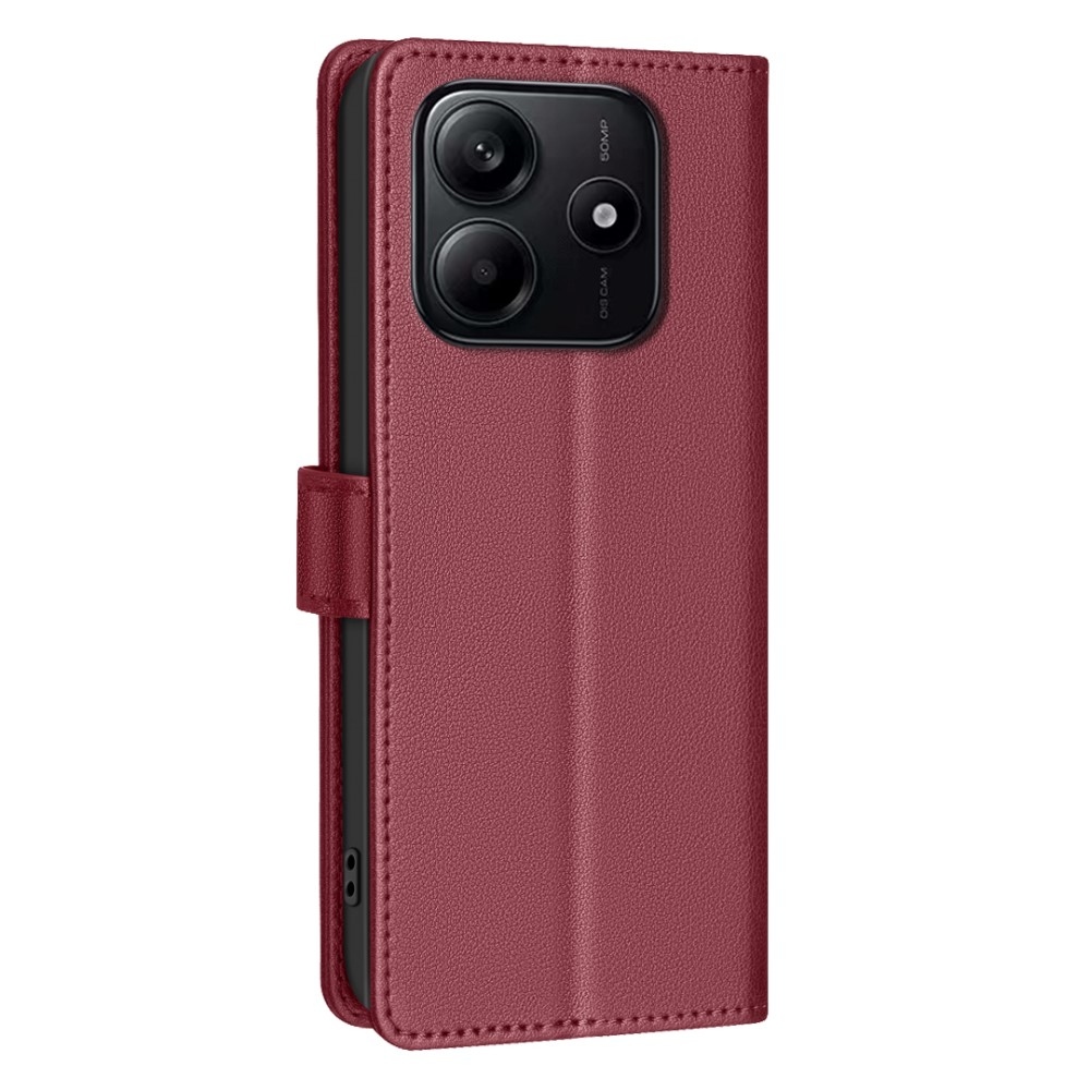 BNF knížkové pouzdro na Xiaomi Redmi Note 14 5G - červené