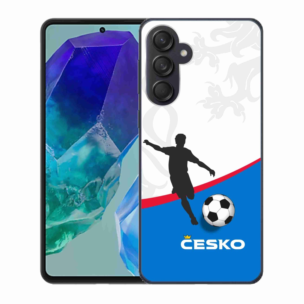 Gelový kryt mmCase na Samsung Galaxy M55 5G - fotbal Česko 1