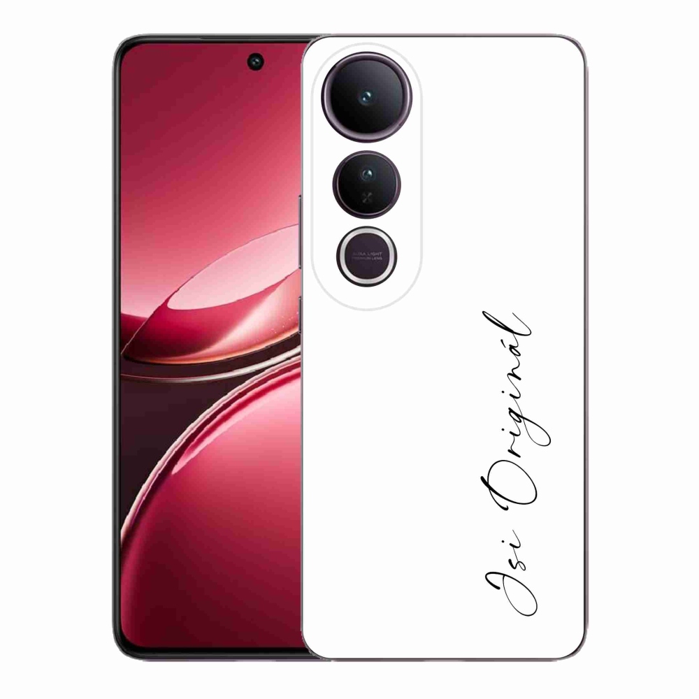 Gelový kryt mmCase na Vivo V50 Lite 4G/5G - jsi originál bílé pozadí