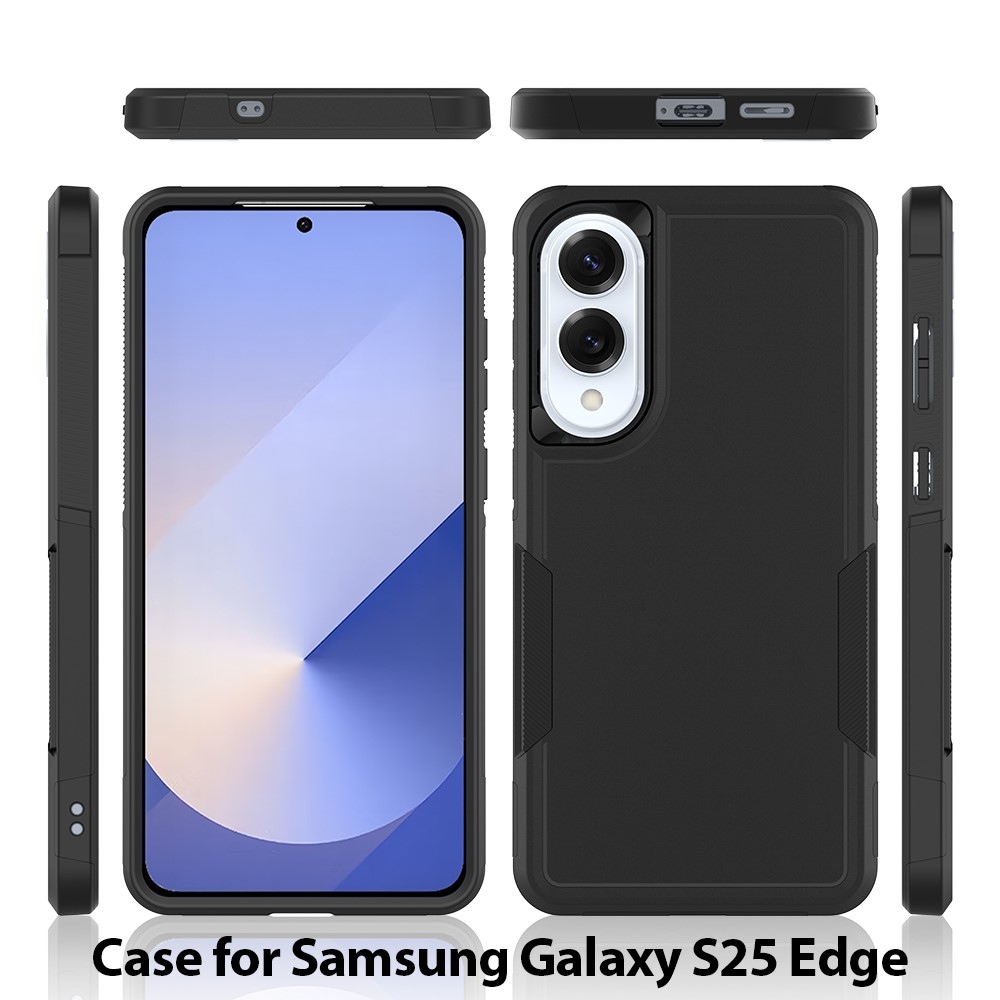 Shocky odolný kryt na Samsung Galaxy S25 Edge - černý