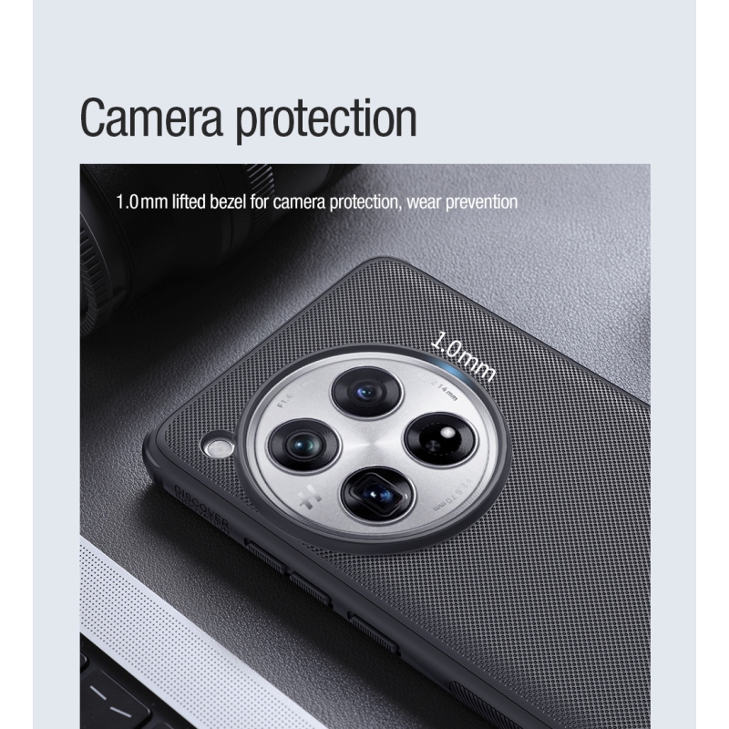 Nillkin Super Frosted PRO Magnetic Zadní Kryt pro OnePlus 12 Black