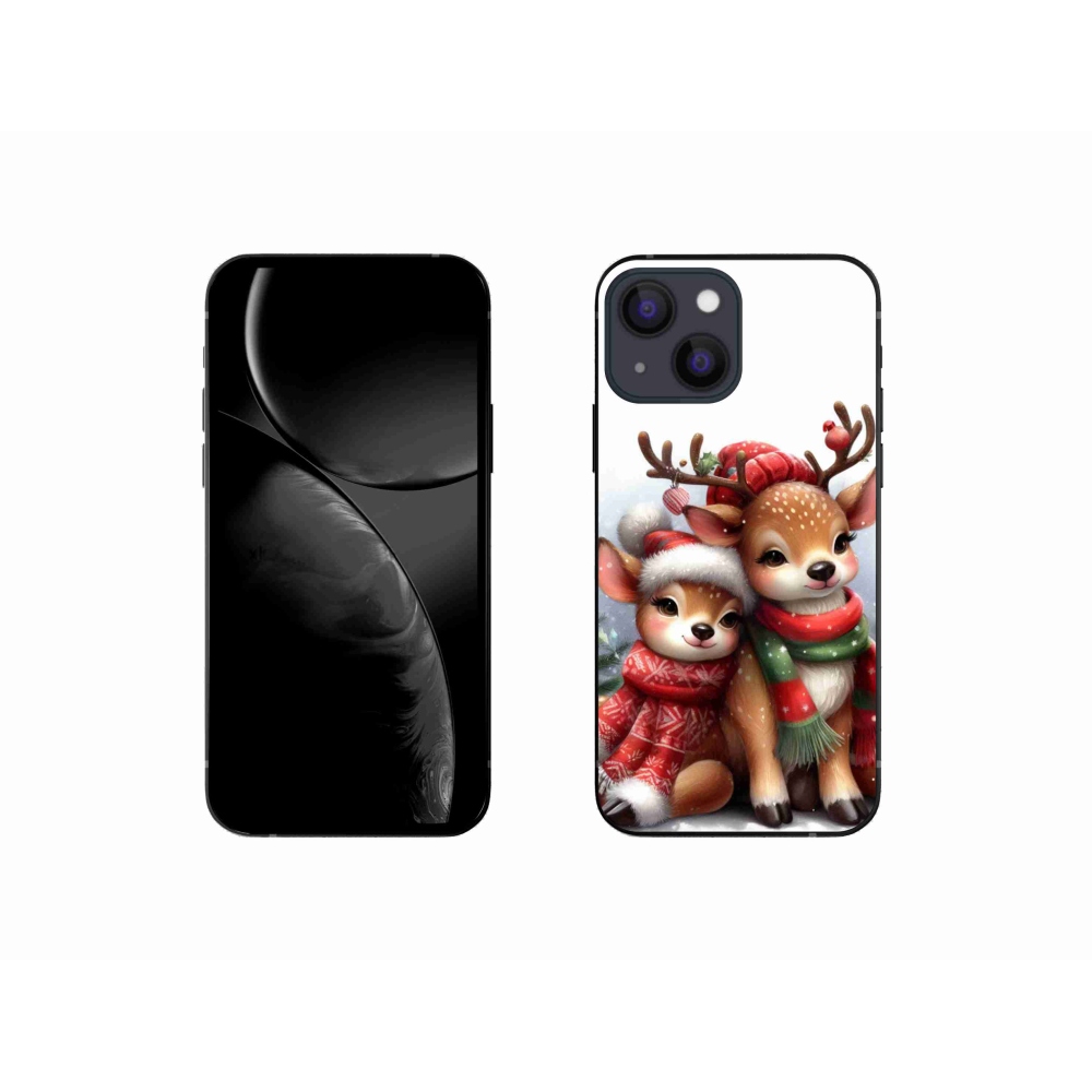 Gelový kryt mmCase na iPhone 13 mini 5.4 - vánoční sobi