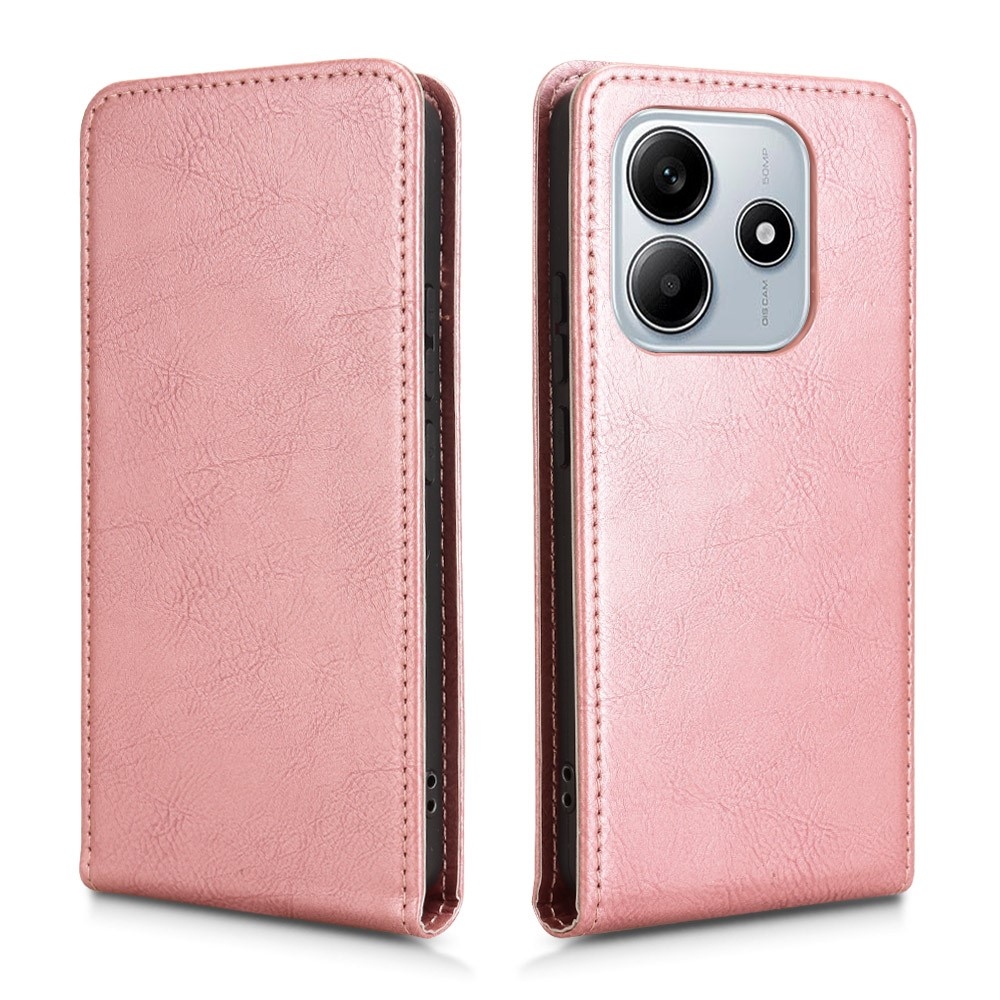 Vert flipové pouzdro na Xiaomi Redmi Note 14 5G - růžovozlaté