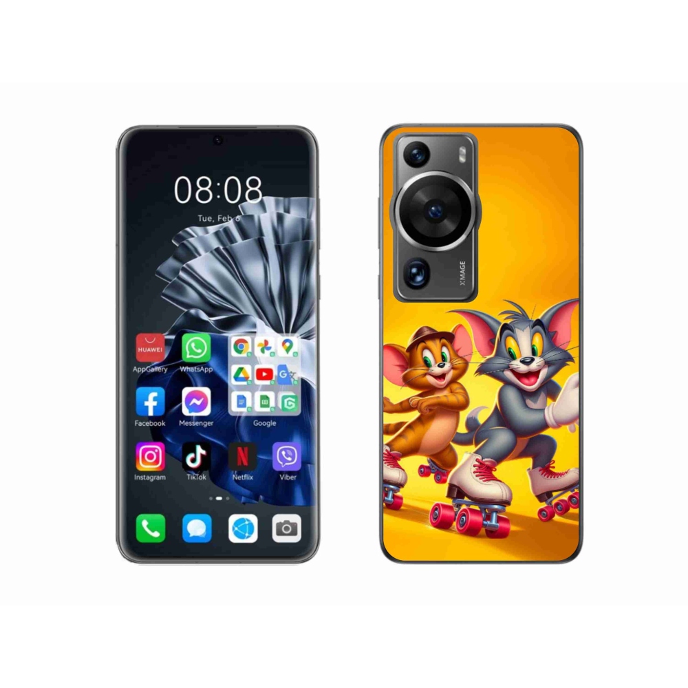 Gelový kryt mmCase na Huawei P60 Pro - tom a jerry
