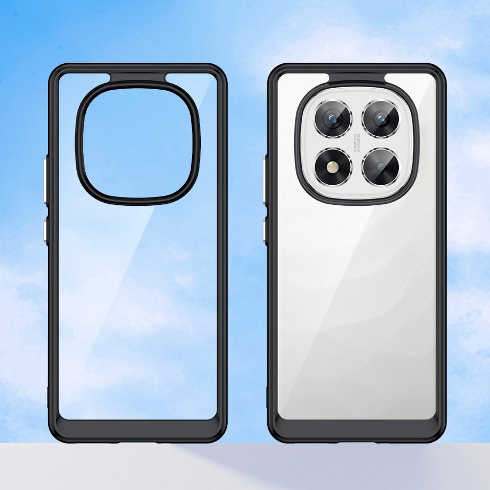 Gelový obal s pevnými zády na Xiaomi Redmi Note 14 Pro 5G/Poco X7 5G - černý