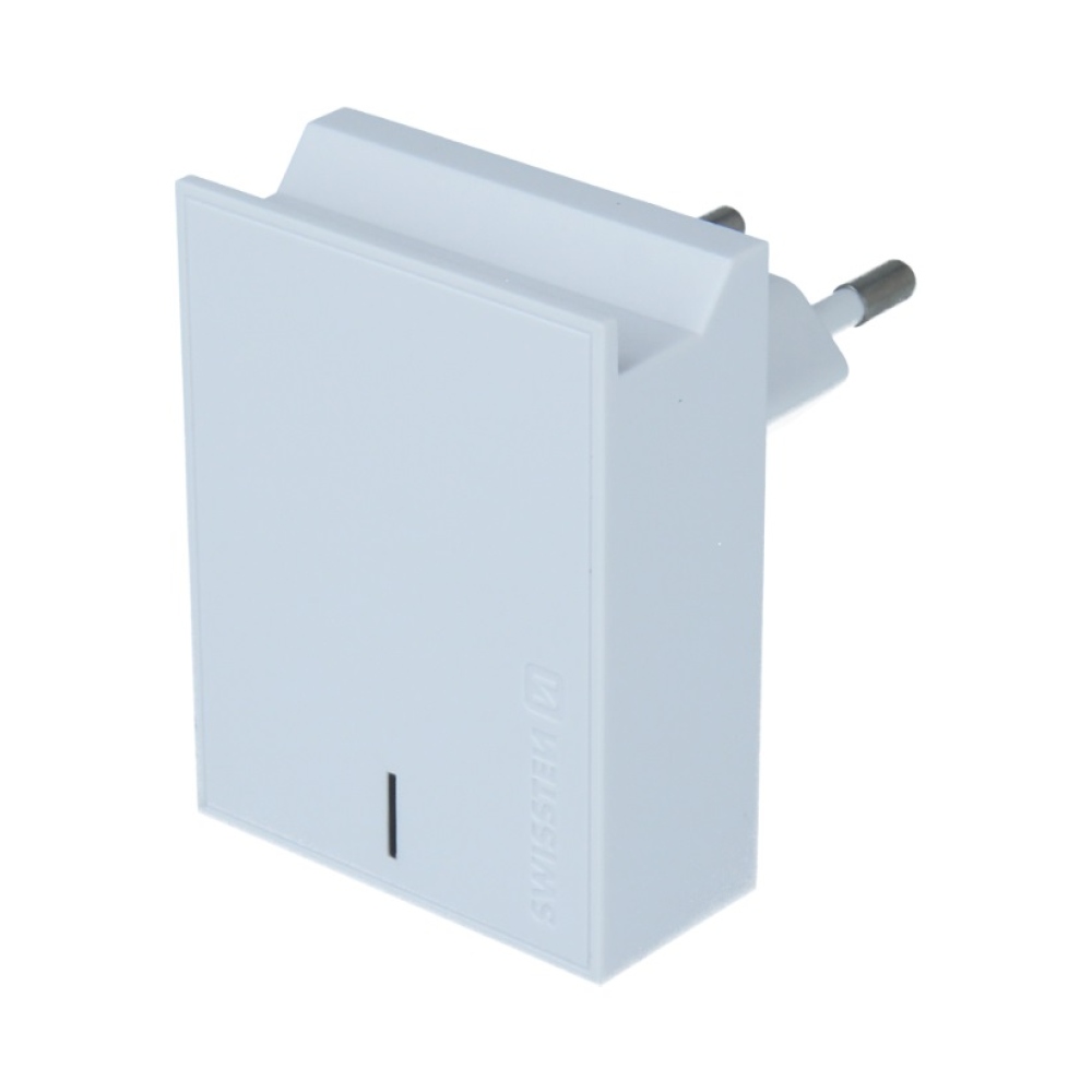 Nabíječka Swissten Smart IC 2x USB 3A + kabel USB/Lightning 1,2m - bílá