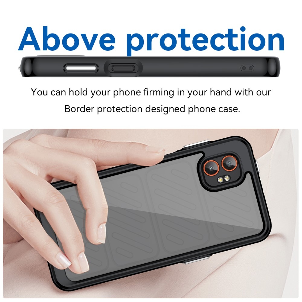 Gelový obal s pevnými zády na Samsung Galaxy Xcover 7 Pro - černé