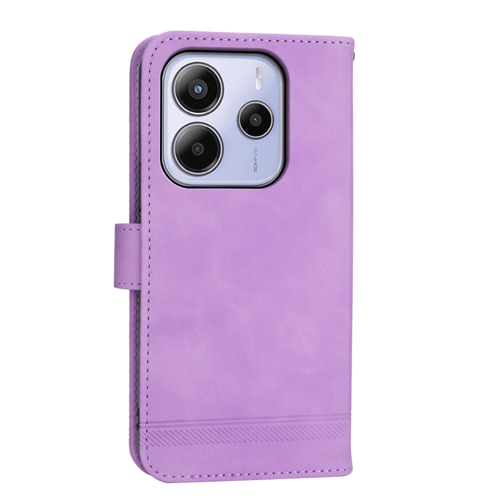 DIERFENG knížkové pouzdro na Xiaomi Redmi Note 14 - fialové