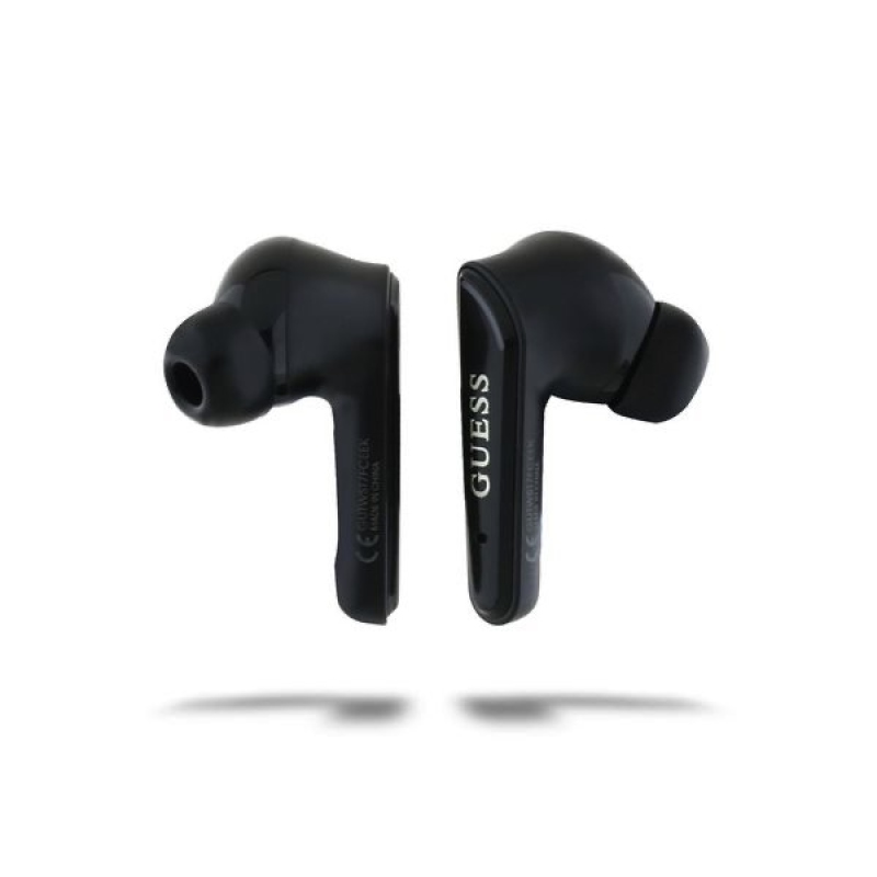 Guess Glossy Classic Logo TWS Bezdrátová Sluchátka Black