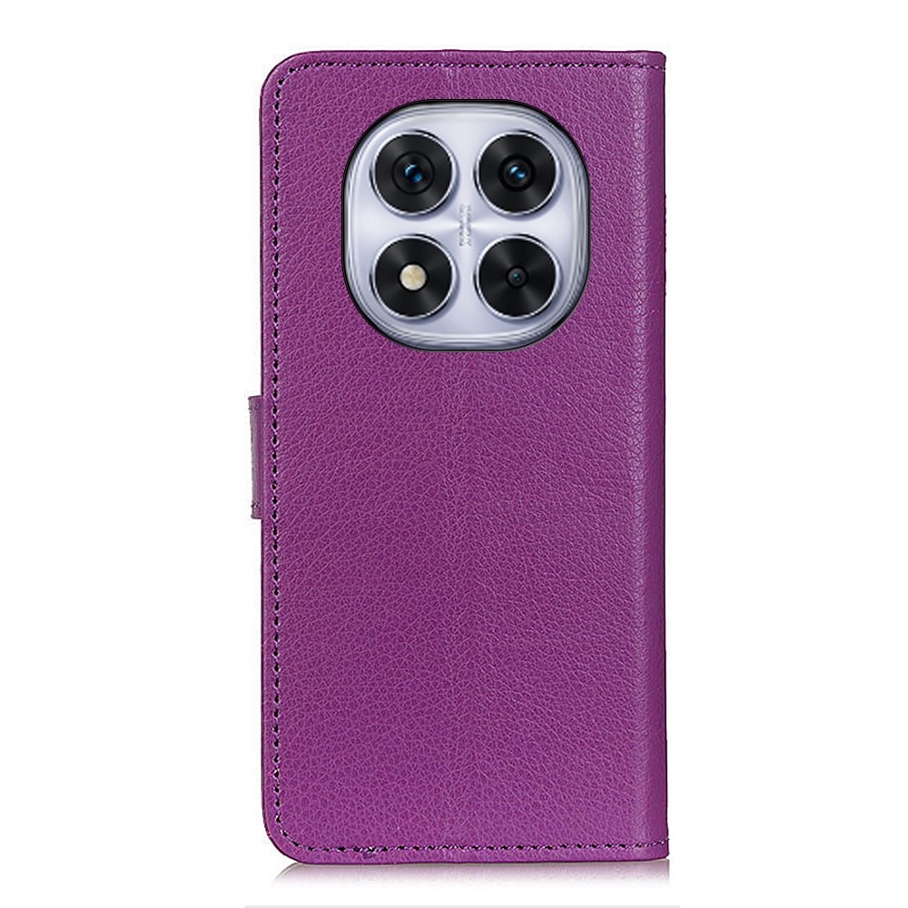 Litchie knížkové pouzdro na Xiaomi Redmi Note 14 Pro - fialové