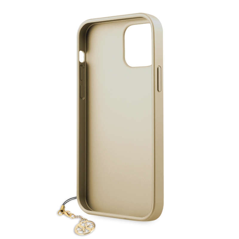 Guess 4G Charms Zadní Kryt pro iPhone 12/12 Pro 6.1 Grey