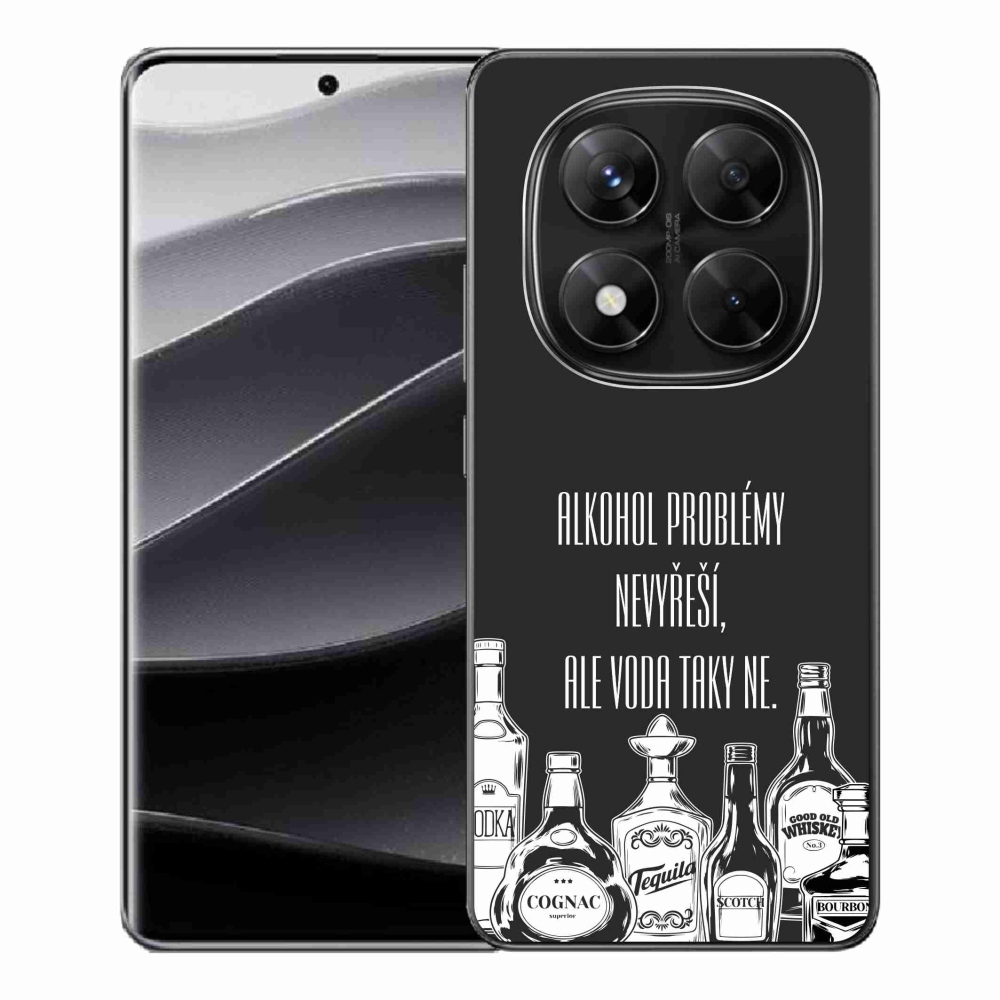 Gelový kryt mmCase na Xiaomi Redmi Note 14 Pro 5G/Poco X7 5G - vtipný text černé pozadí