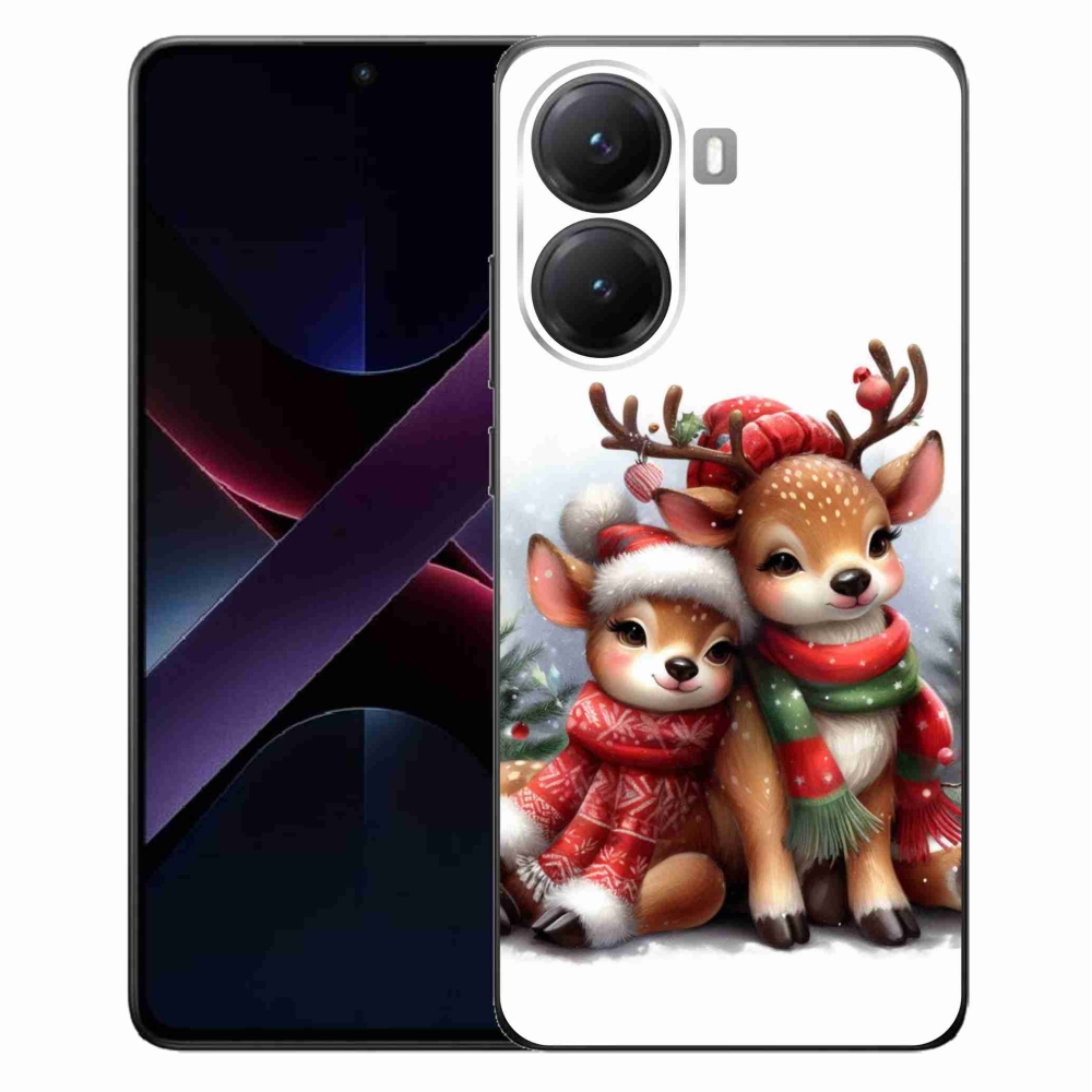 Gelový kryt mmCase na Xiaomi Poco X7 Pro 5G - vánoční sobi