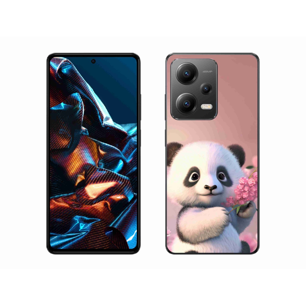 Gelový kryt mmCase na Xiaomi Redmi Note 12 Pro 5G - roztomilá panda