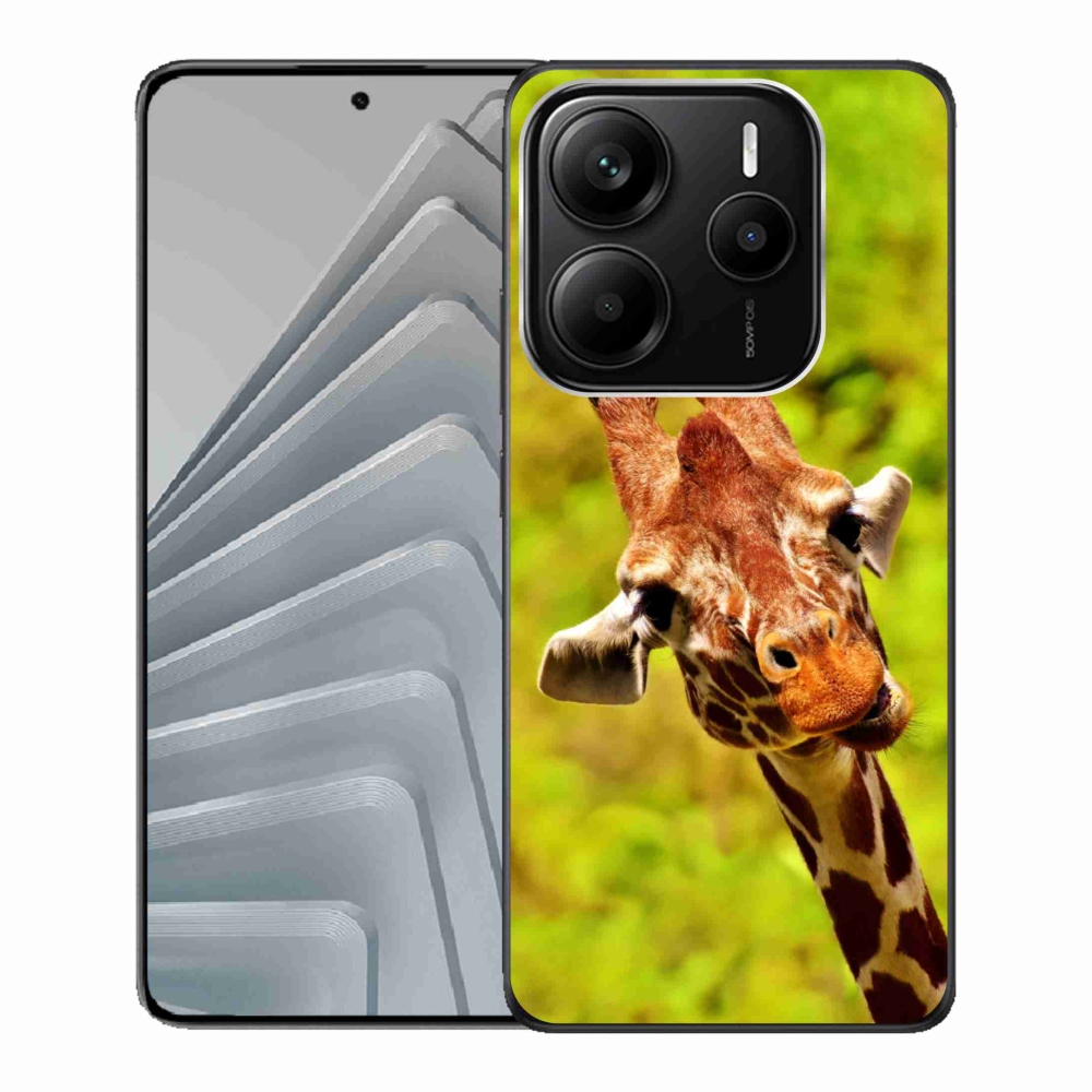 Gelový kryt mmCase na Xiaomi Redmi Note 14 5G - žirafa