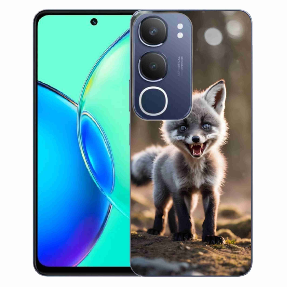 Gelový kryt mmCase na Vivo Y19s - rozzuřená liška