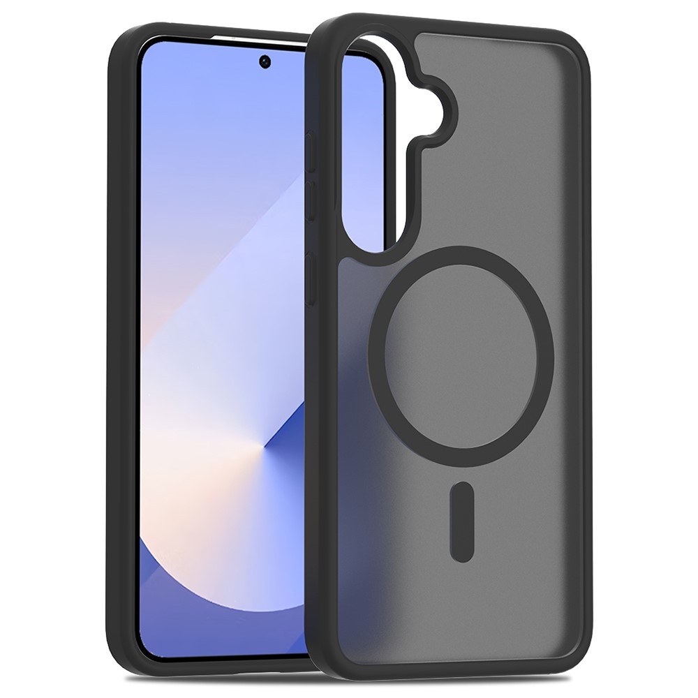 Skin gelový obal s pevnými zády a podporou MagSafe na Samsung Galaxy S25+ - černý