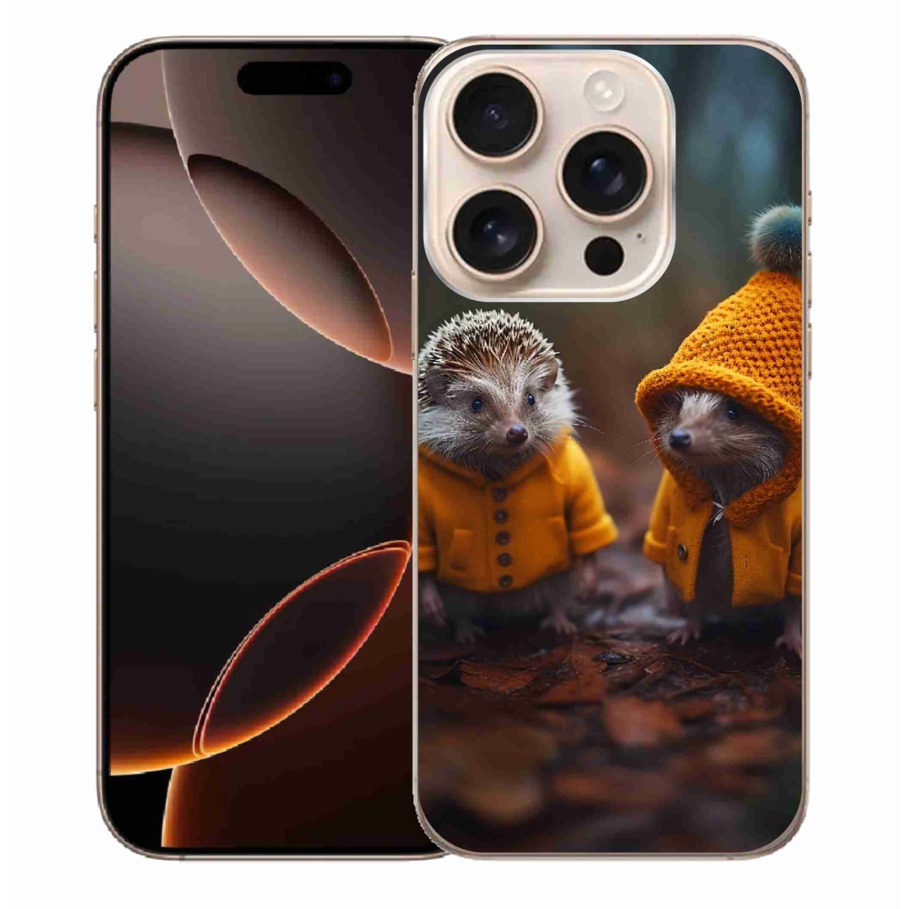Gelový kryt mmCase na iPhone 16 Pro Max - ježci