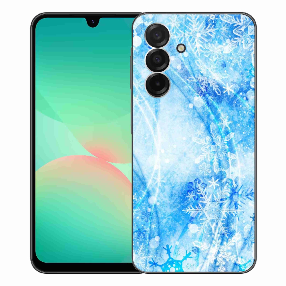 Gelový kryt mmCase na Samsung Galaxy A26 5G - sněhové vločky