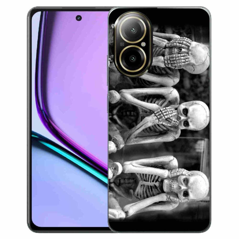 Gelový kryt mmCase na Realme C67 - kostlivci