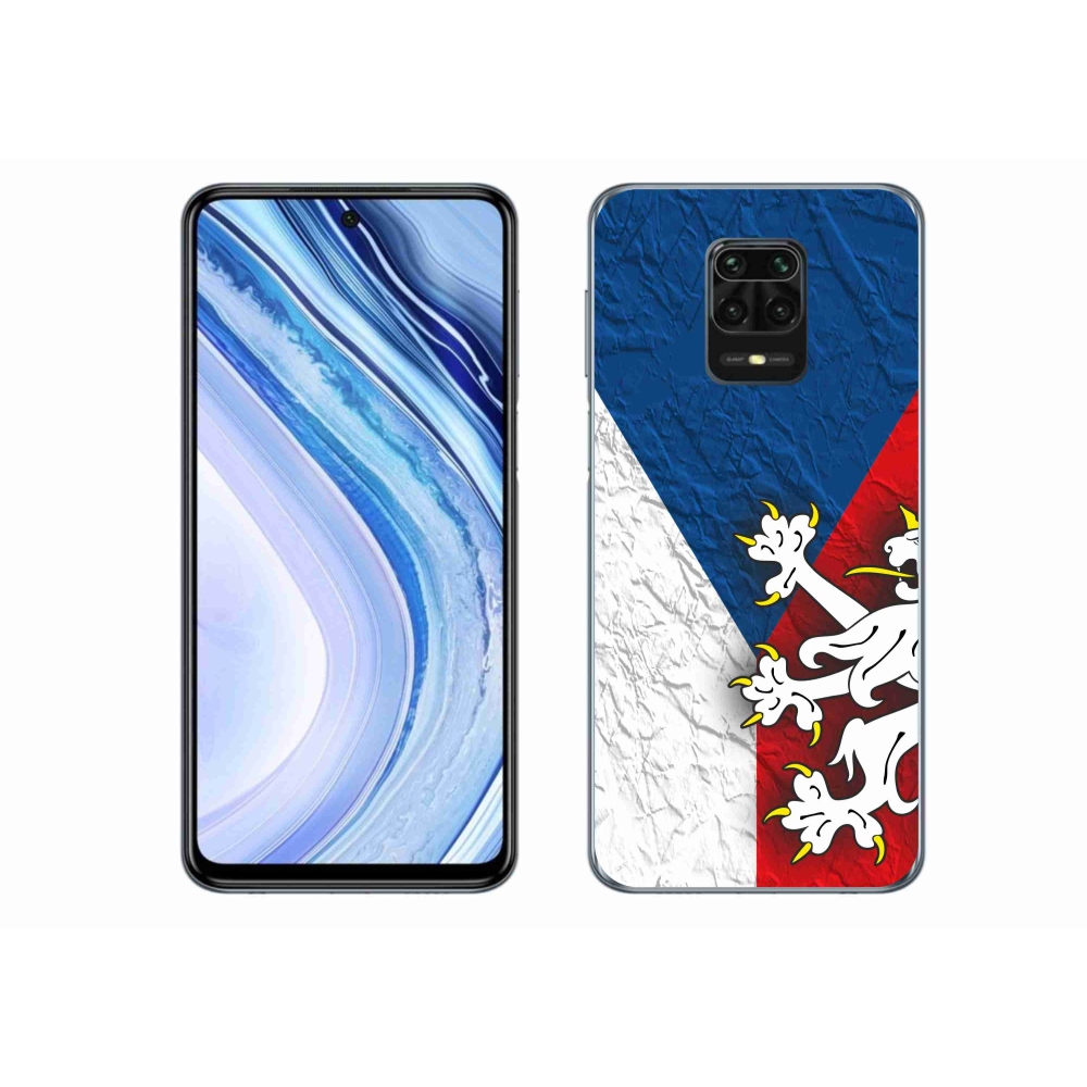 Gelový kryt mmCase na Xiaomi Redmi Note 9S - česká vlajka 1