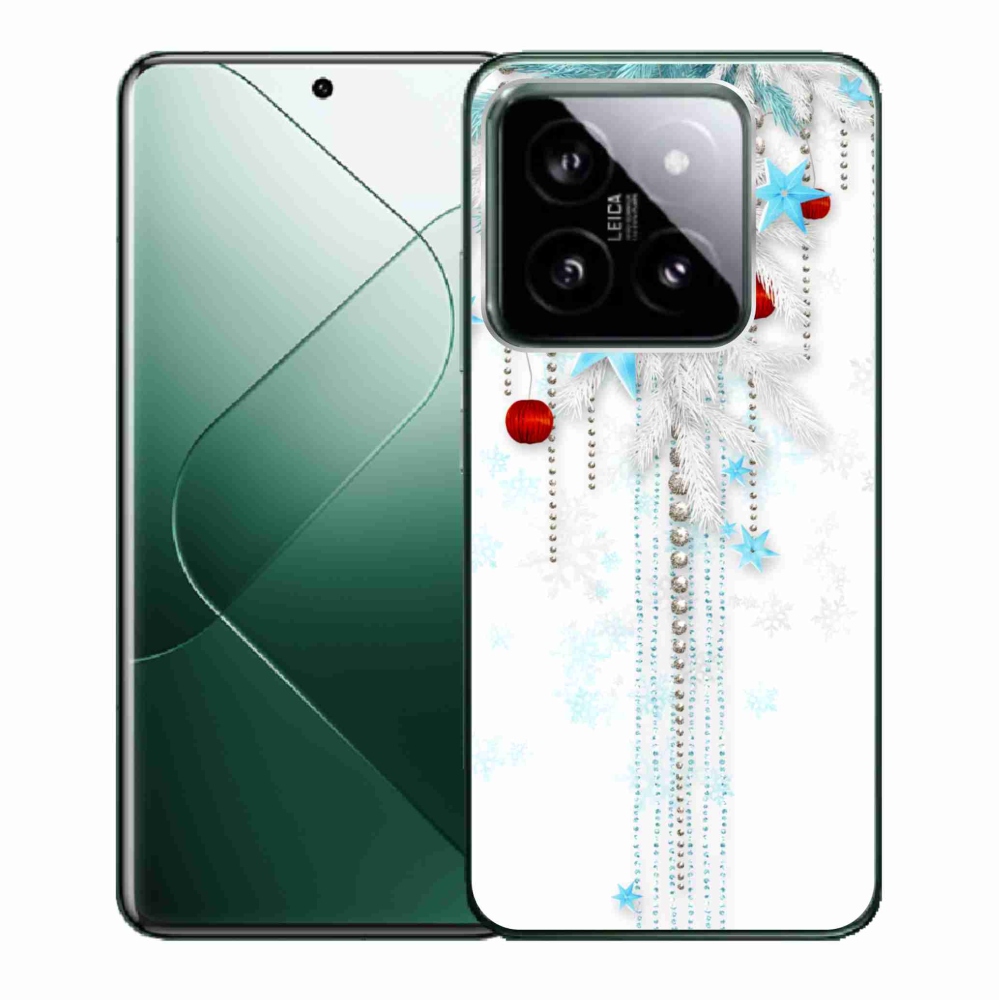 Gelový kryt mmCase na Xiaomi 14 - vánoční ozdoby