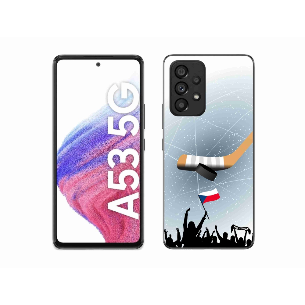 Gelový kryt mmCase na Samsung Galaxy A53 5G - fanoušci hokeje