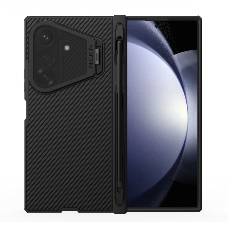 Nillkin CamShield Prop Magnetic Pen Slot (Transparent Lens) Zadní Kryt pro Samsung Galaxy Z Fold 8 Ultra Black