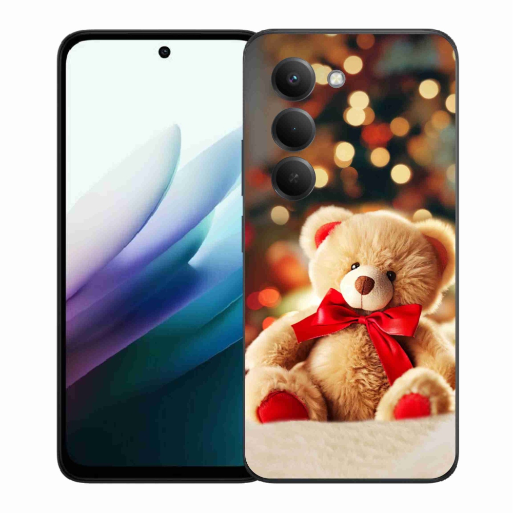 Gelový kryt mmCase na Xiaomi Redmi 15 4G/5G (171mm) - plyšový medvídek