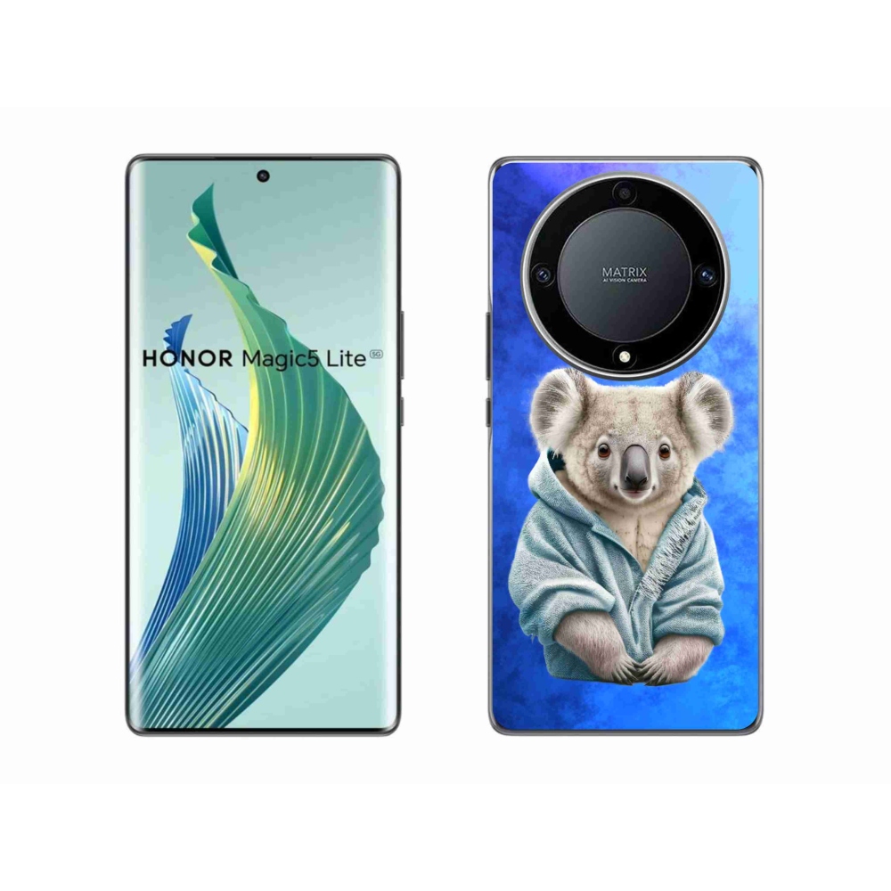 Gelový kryt mmCase na Honor Magic 5 Lite 5G - koala ve svetru