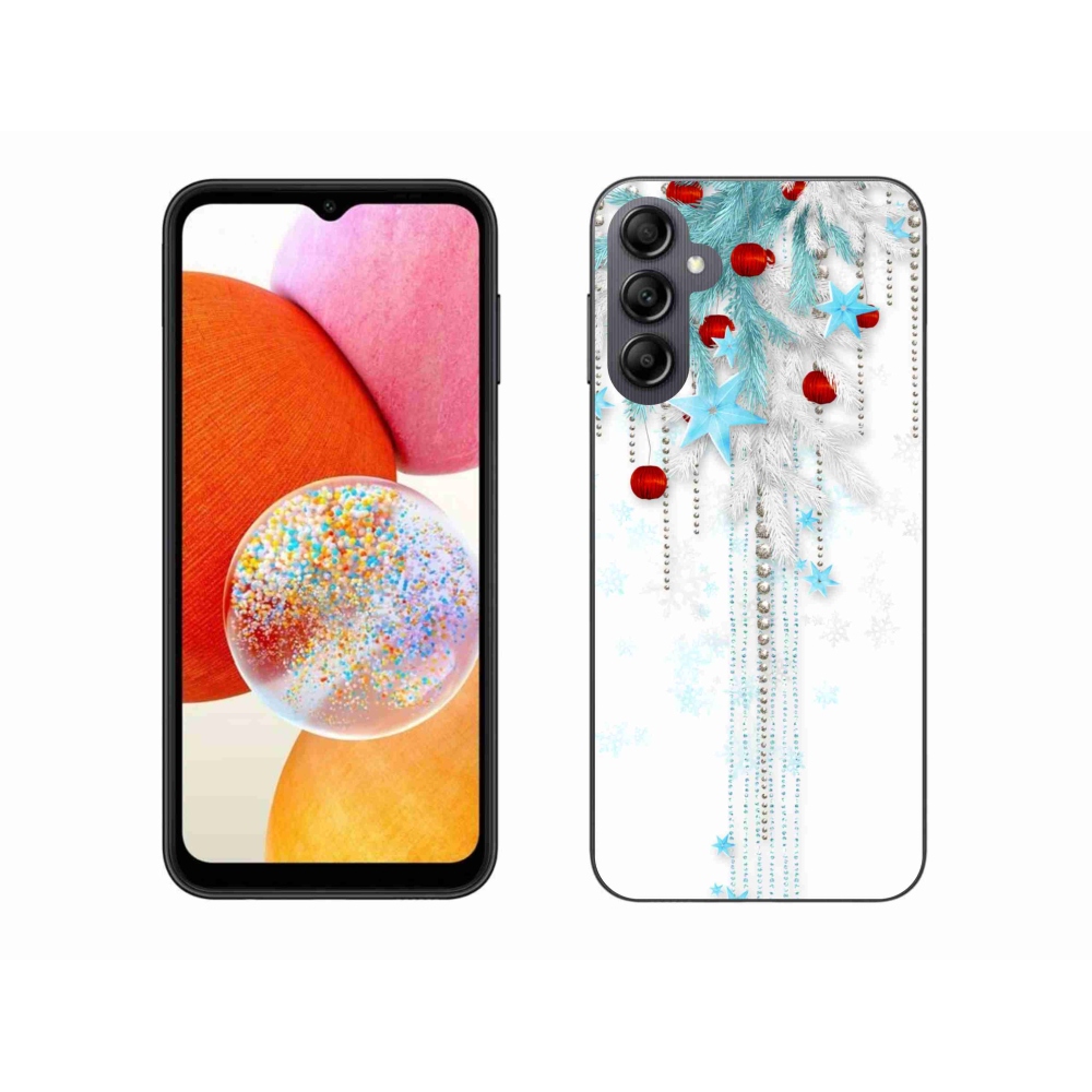 Gelový kryt mmCase na Samsung Galaxy A14 4G/5G - vánoční ozdoby