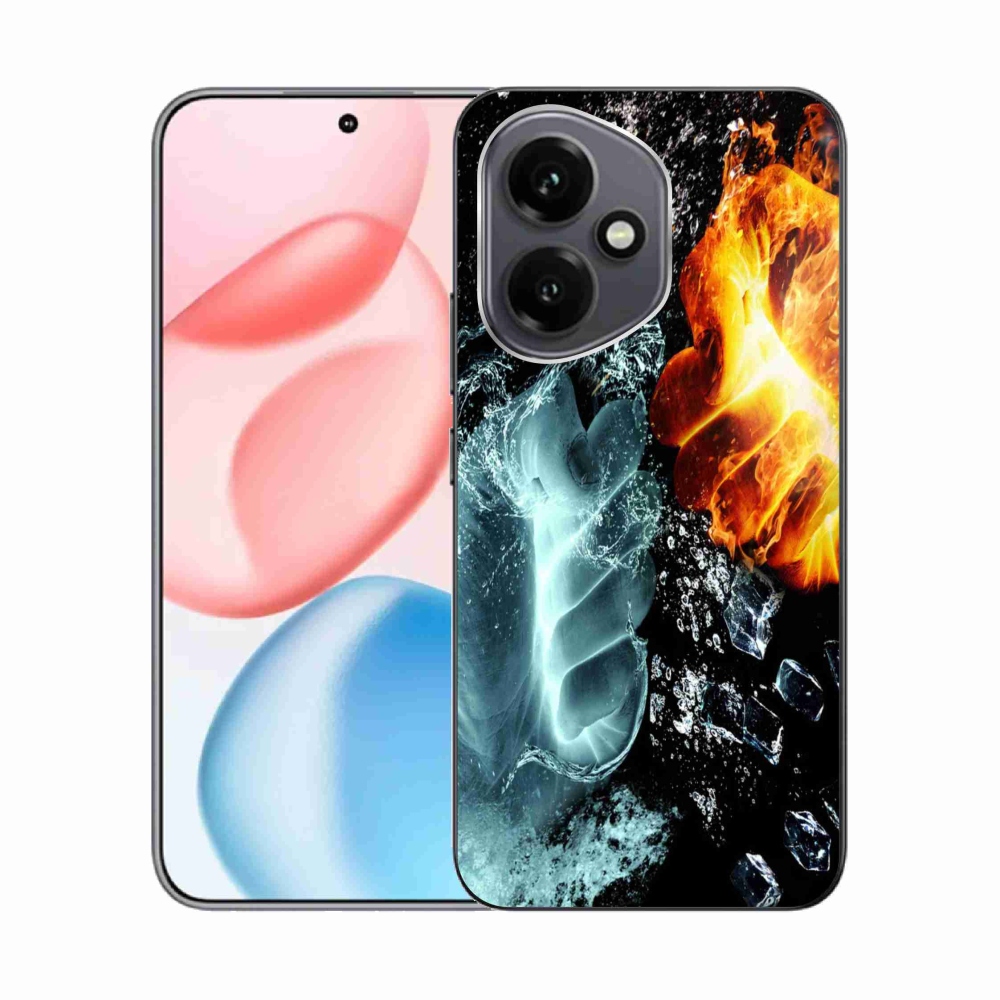 Gelový kryt mmCase na Honor 400 - voda a oheň