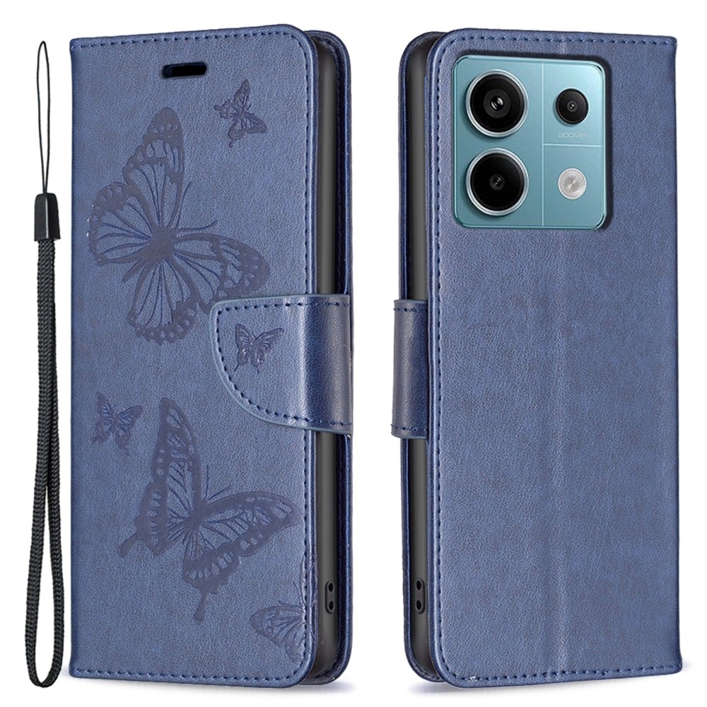 Butterfly knížkové pouzdro na Xiaomi Redmi Note 13 Pro 4G/Poco M6 Pro - tmavěmodré
