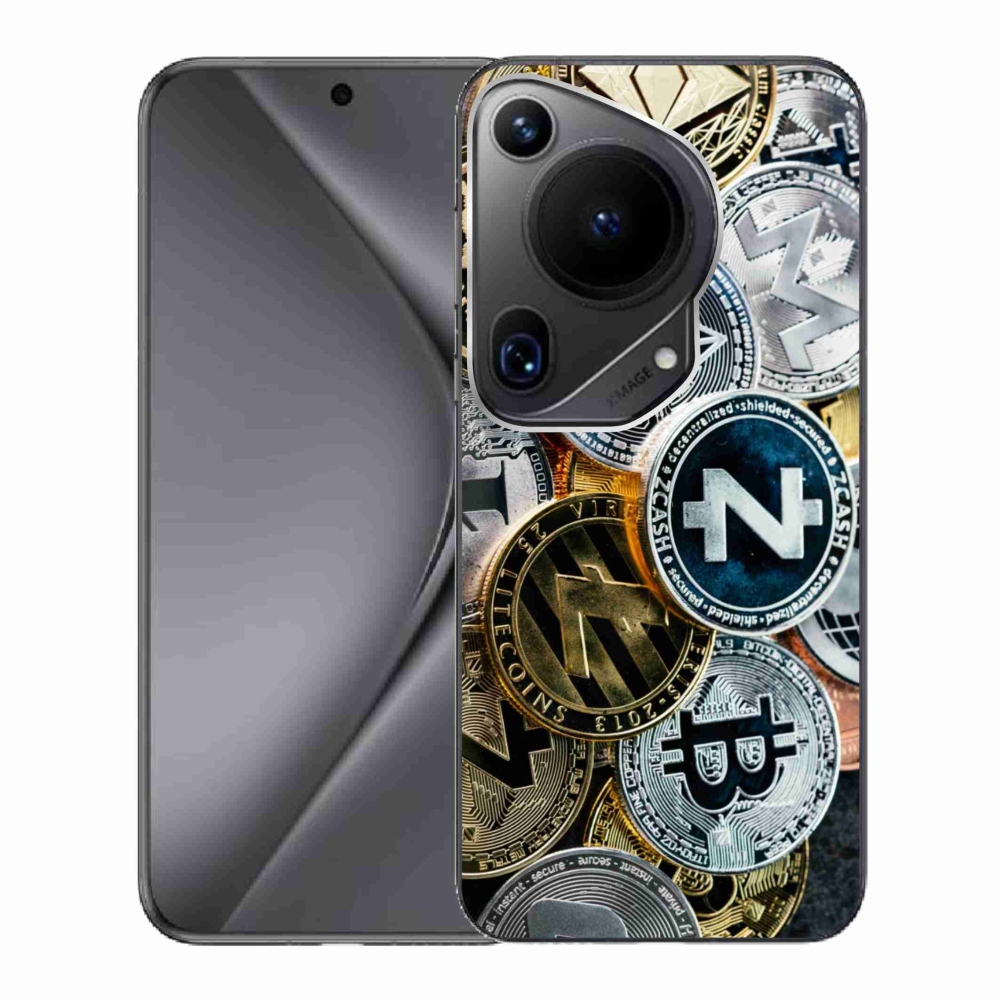 Gelový kryt mmCase na Huawei Pura 70 Ultra - kryptoměny
