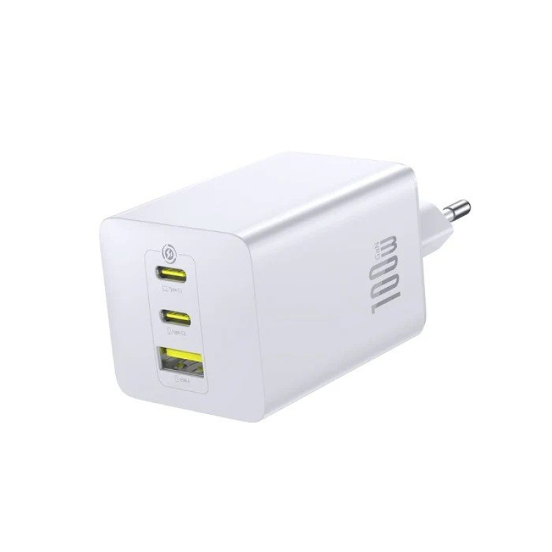 Baseus EnerFill FE11 Fast Nabíječka USB-A + USB-C + USB-C 100W Moon White