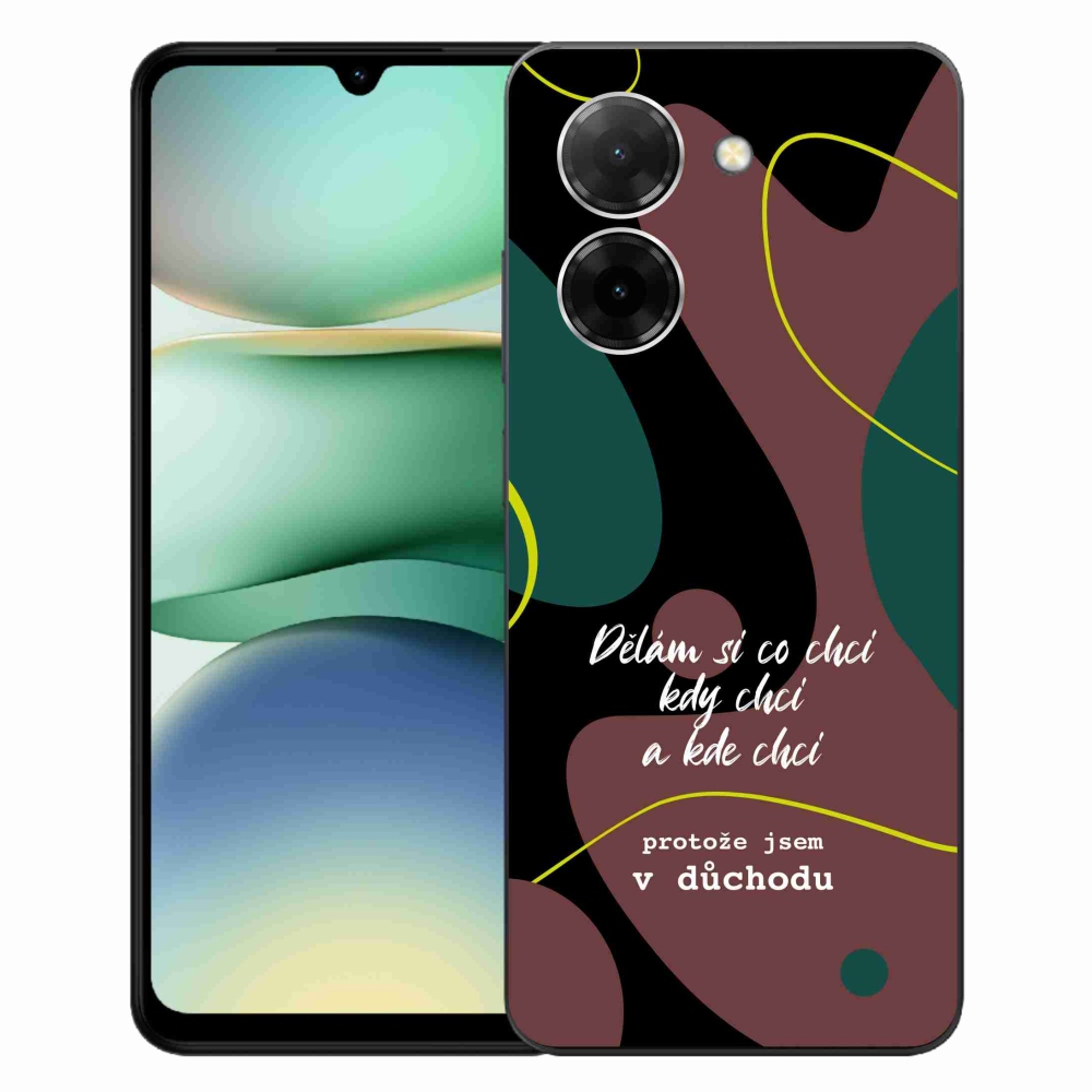 Gelový kryt mmCase na Xiaomi Redmi A5 (173.45x79.35x8.45mm) - vtipný text 10 černé pozadí