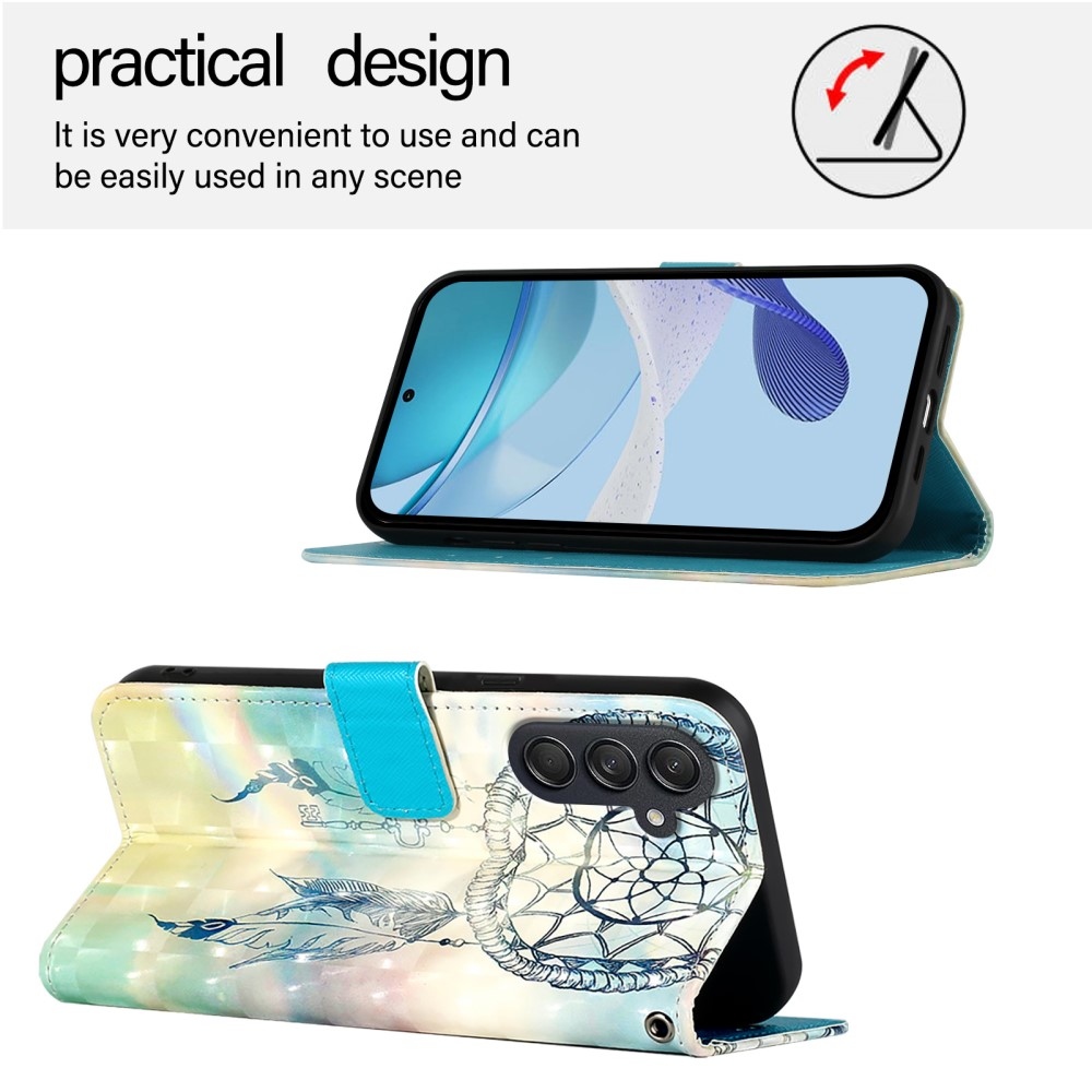 Patte knížkové pouzdro na Samsung Galaxy M55 5G - lapač snů