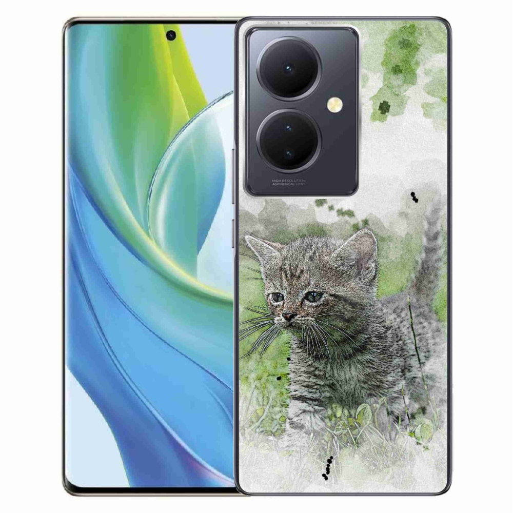Gelový kryt mmCase na Vivo V29 Lite 5G - roztomilé kotě 1