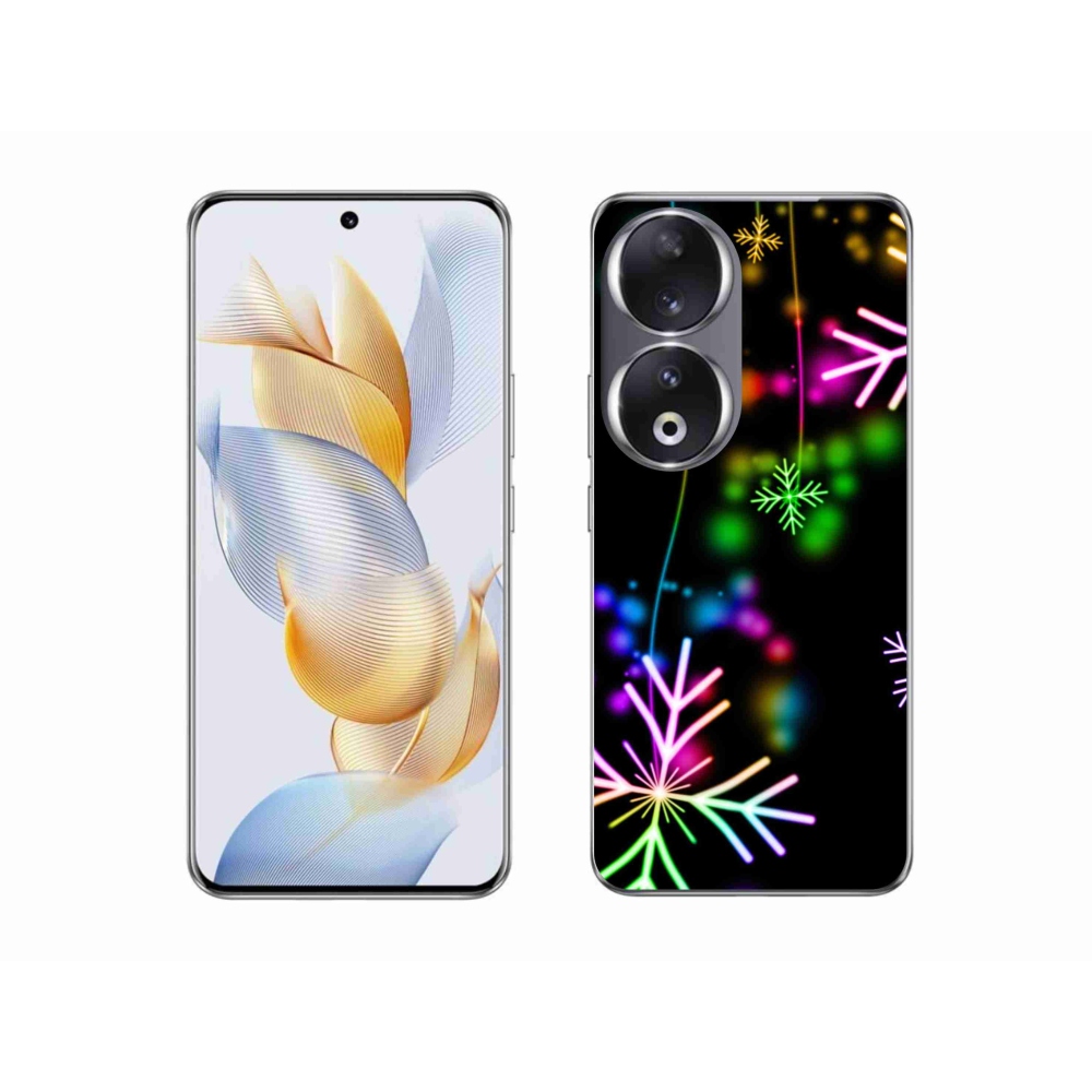 Gelový kryt mmCase na Honor 90 - barevné vločky