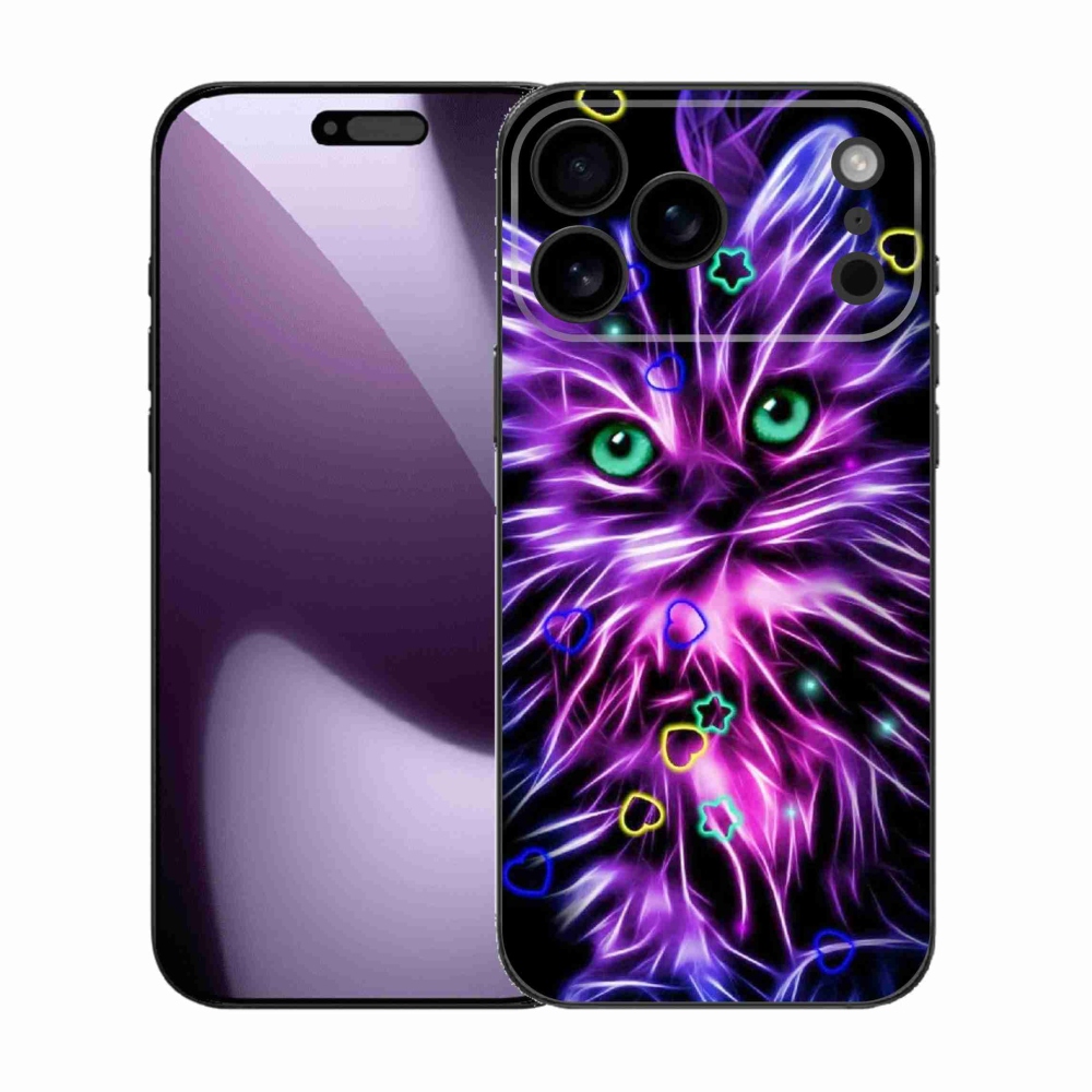 Gelový kryt mmCase na iPhone 17 Pro Max - abstraktní kočka