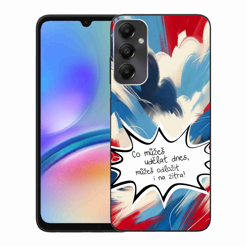 Gelový kryt mmCase na Samsung Galaxy A05s - vtipný text 9 bílé pozadí