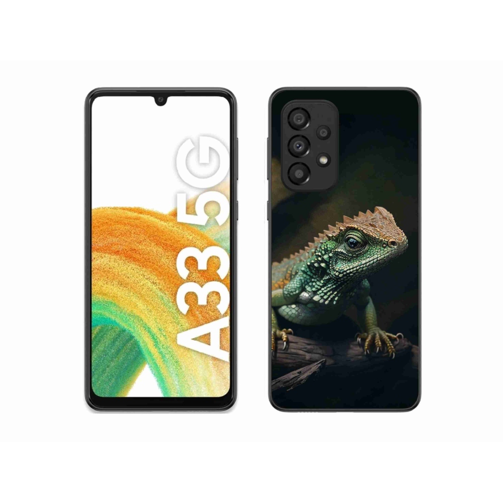 Gelový kryt mmCase na Samsung Galaxy A33 5G - ještěr