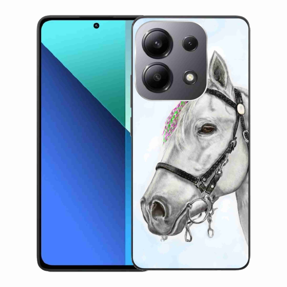 Gelový kryt mmCase na Xiaomi Redmi Note 13 - bílý kůň 1